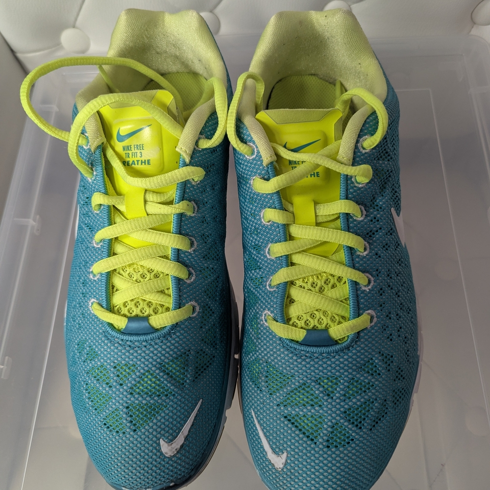 Nike Blue and Yellow Sneakers